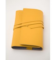 Buchhülle aus Leder Bookchair Litera M Gelb
