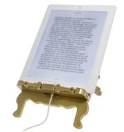 Leseständer für Bücher, E-Reader und Tablets Throne Bookchair Gold