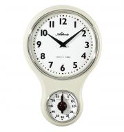 Küchenwanduhr mit Timer Atlanta 6124