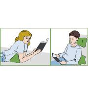 Stützkissen für Komfort beim Lesen ergonomisch