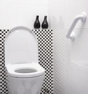 Wandhaltegriff für Bad und WC massiv weiß