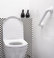 Wandhaltegriff für Bad und WC massiv weiß