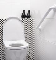 Wandhaltegriff für Bad und WC massiv weiß